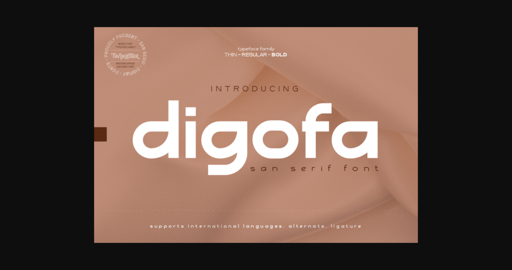 Digofa Font Poster 3