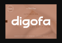 Digofa Font Poster 1