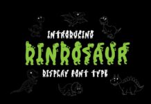 Dindosaur Font Poster 1