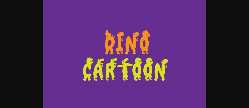 Dindosaur Font Poster 4