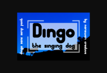 Dingo Font Poster 1