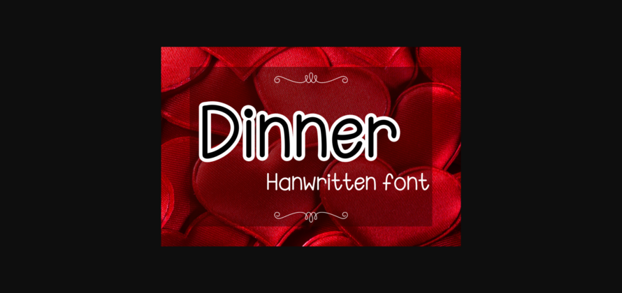 Dinner Font Poster 3