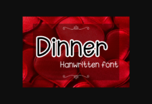 Dinner Font Poster 1