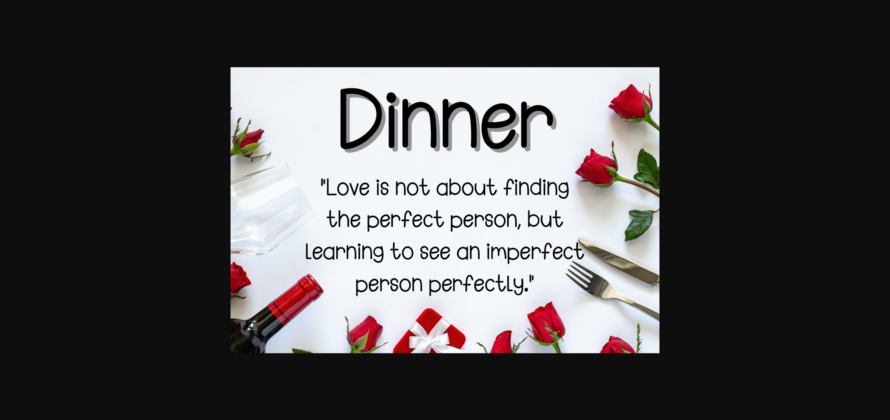 Dinner Font Poster 7