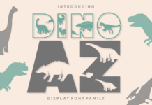 Dino Az Font Poster 1