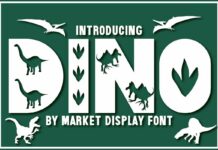 Dino Font Poster 1