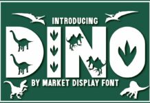 Dino Font Poster 1