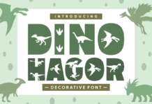 Dino Hagor Font Poster 1