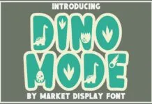 Dino Mode Font Dino Mode Font Poster 1