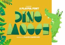 Dino Moose Font Poster 1