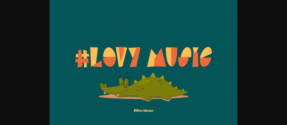 Dino Moose Font Poster 10