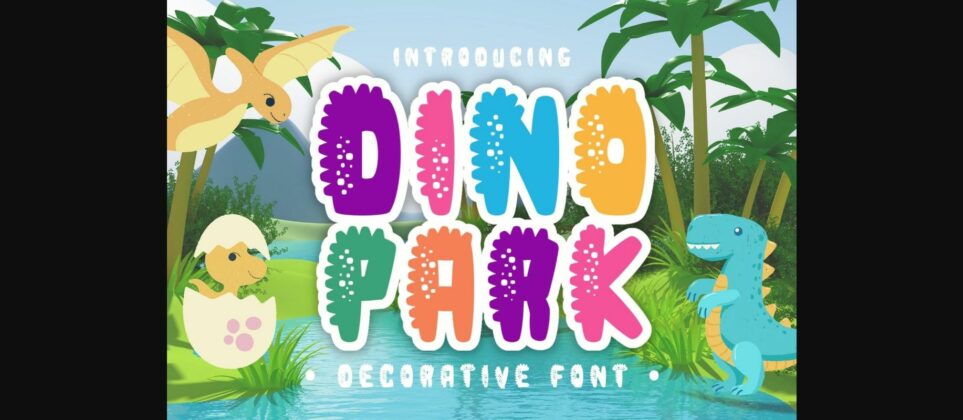 Dino Park Font Poster 3