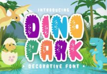 Dino Park Font Poster 1