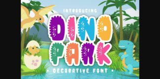 Dino Park Font Poster 1