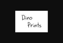 Dino Prints Font Poster 1