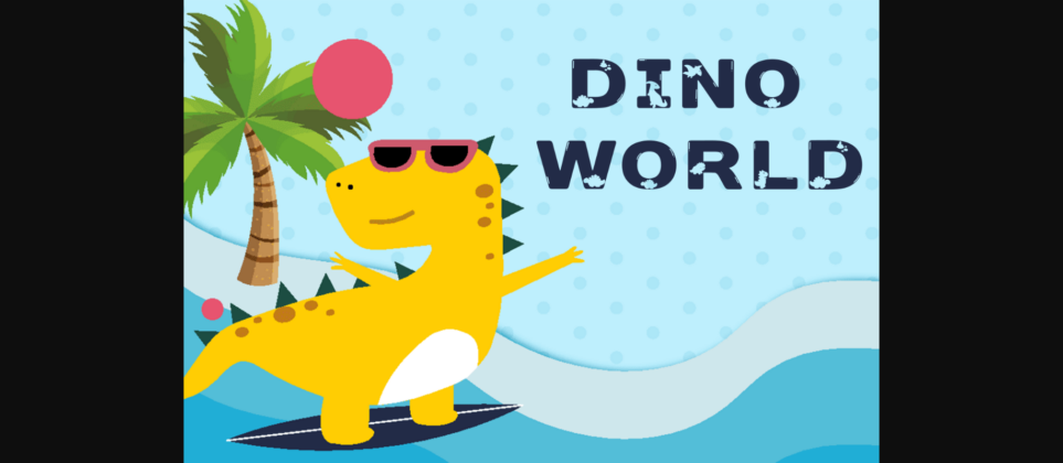 Dino World Font Poster 3