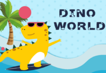 Dino World Font Poster 1