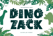 Dino Zack Font Poster 1