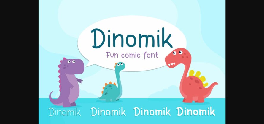 Dinomik Font Poster 3