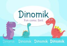 Dinomik Font Poster 1