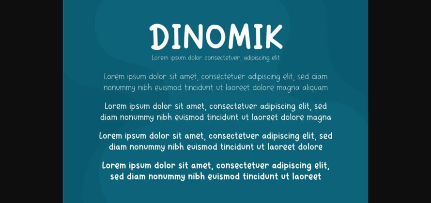 Dinomik Font Poster 6