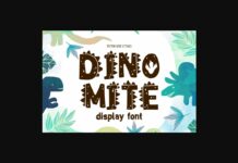 Dinomite Font Poster 1