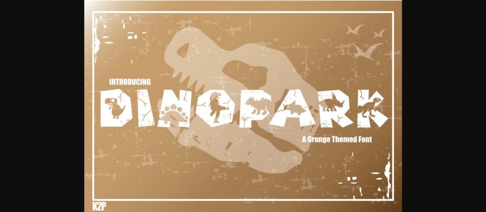 Dinopark Font Poster 3
