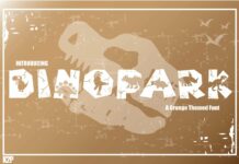 Dinopark Font Poster 1