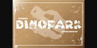 Dinopark Font Poster 1