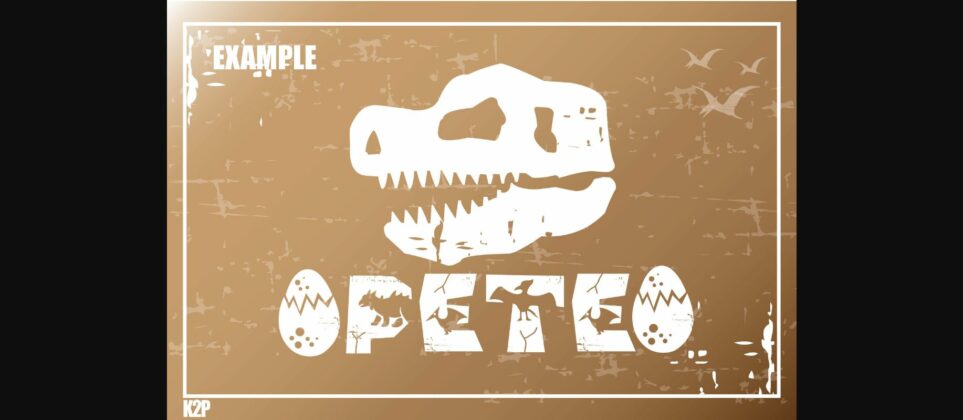 Dinopark Font Poster 9
