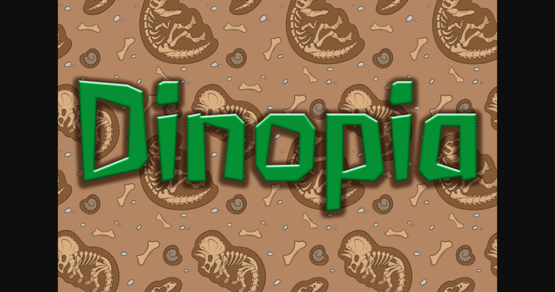 Dinopia Font Poster 3