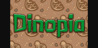 Dinopia Font Poster 1