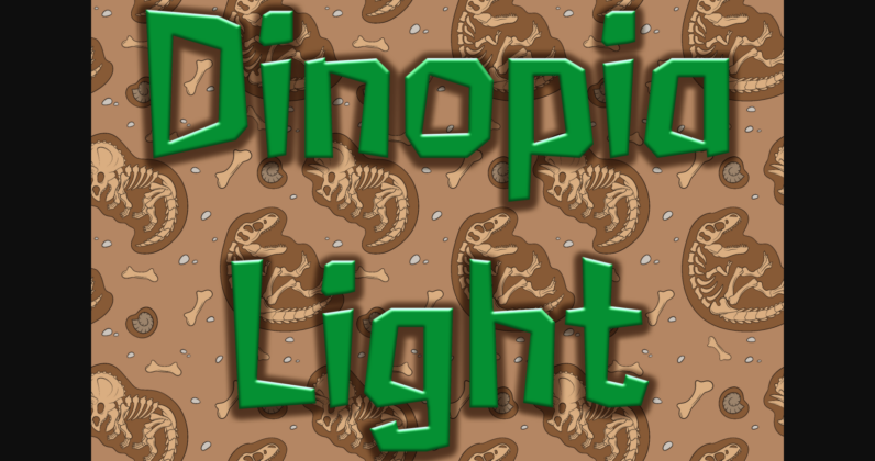 Dinopia Font Poster 4