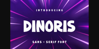 Dinoris Font Poster 1