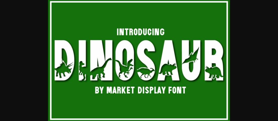 Dinosaur Font Poster 3