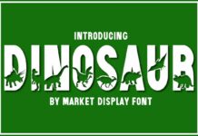 Dinosaur Font Poster 1