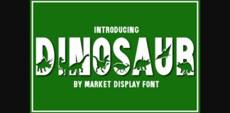 Dinosaur Font Poster 1