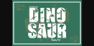 Dinosaur Font Poster 1