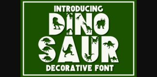 Dinosaur Font Poster 1