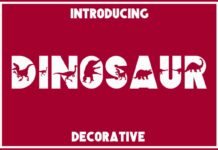 Dinosaur Font Poster 1