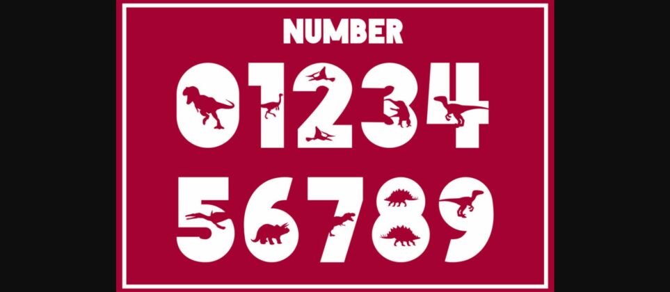 Dinosaur Font Poster 5