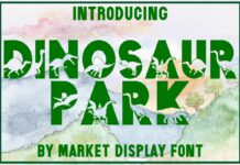 Dinosaur Park Font Poster 1