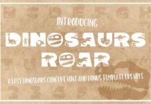 Dinosaurus Roar Font Poster 1