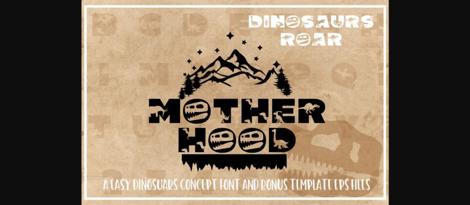Dinosaurus Roar Font Poster 9