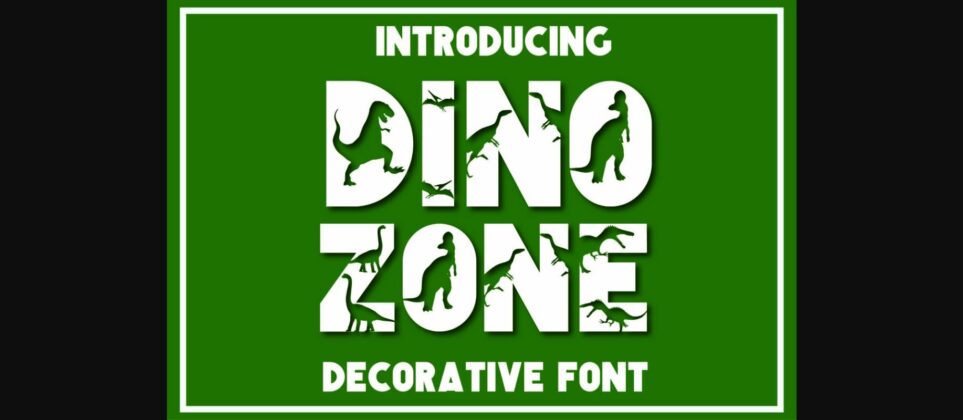 Dinozone Font Poster 3