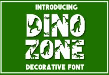 Dinozone Font Poster 1