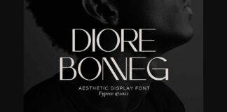 Diore Bonneg Font Poster 1