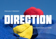 Direction Font Poster 1