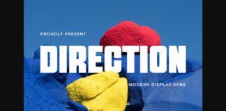 Direction Font Poster 1