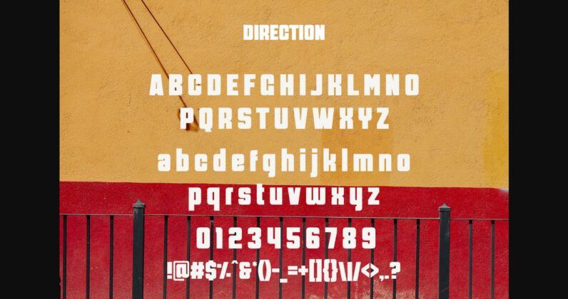 Direction Font Poster 7